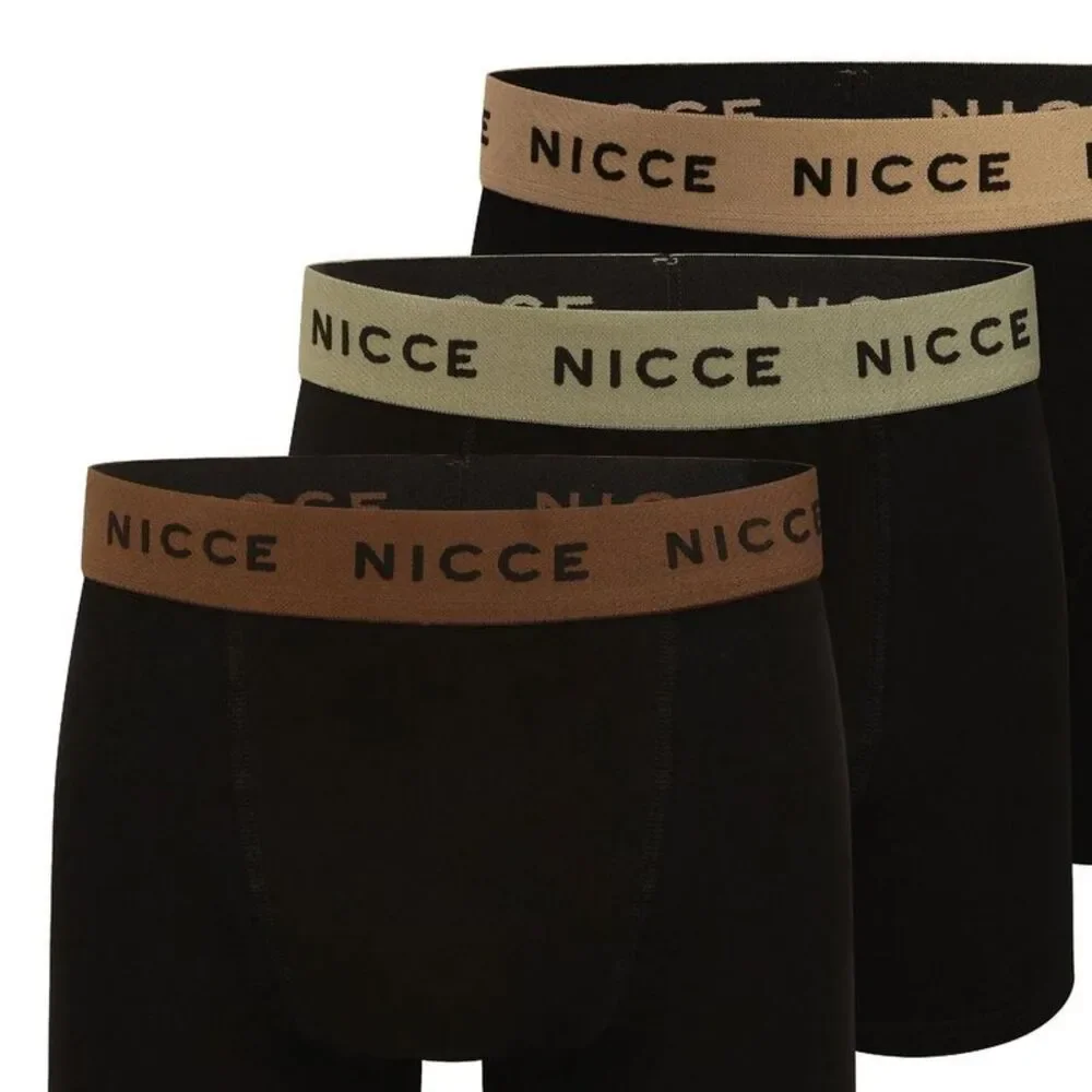 Nicce Mens Galan Boxer Shorts (Pack of 5) / Black
